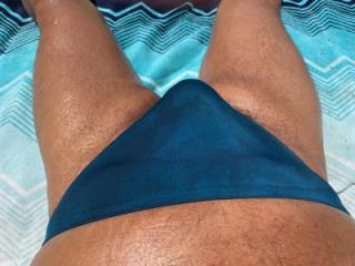 My stinking sunbathing bulges. Would you like a touch or a tase? 10 of 20