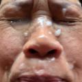 Cum Running Down Face
