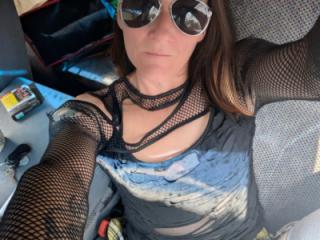 Having fun in the truck 3 of 7