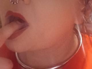 Collared slave teasing 16 of 18