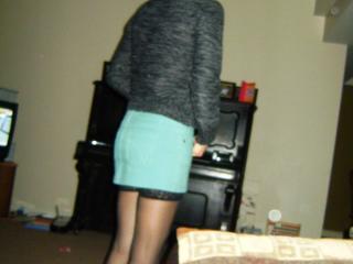 Green mini skirt 17 of 18