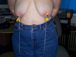 She loves nipple clamps