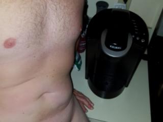 Morning coffee and cock