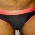 Red black panty