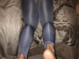 Shiny grey leggings 4 of 7