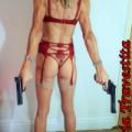 46 Alessia Travestita in Red Lingerie...