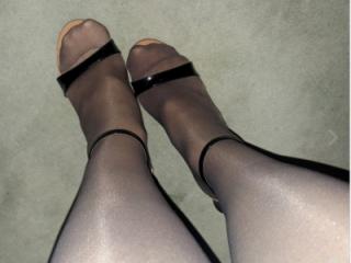 High heels and black pantyhose 5 of 6