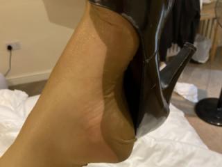 Bronze seamed stockings 5 of 6