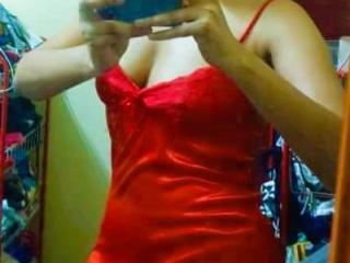 Indian Wife Shiela Sexy On Red Nighty 7 of 9