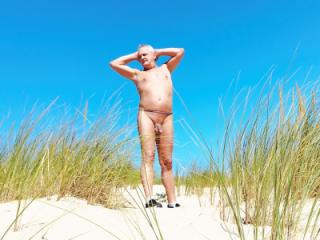 Valerius naked in the beach dunes 1 of 12