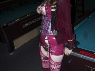 Out on the town last night in my new Peek-a-Boo outfit 14 of 20