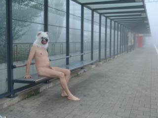 Nude at a railway station ZH Altstetten 7 of 9