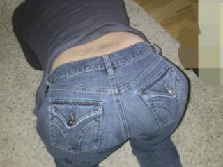 In tight jeans 2 of 4