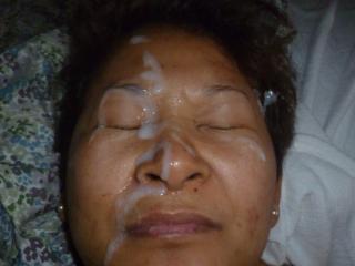 Asian wife facial