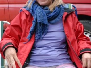 Lisa public in phantyhose, no bra 14 of 17
