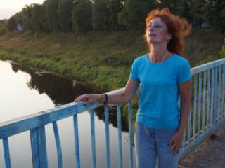Flamehair in evening on the bridge (non-nude) 5 of 12