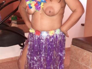 Purple Hawaiian Skirt 7 of 9