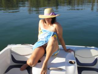 Sun bath on boat 8 of 8