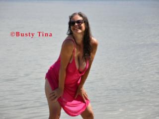 Busty Tina - Pink dress 10 of 10