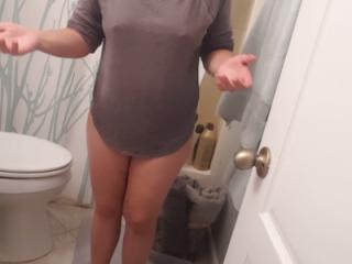 Hubby catching me on toilet again 8 of 20