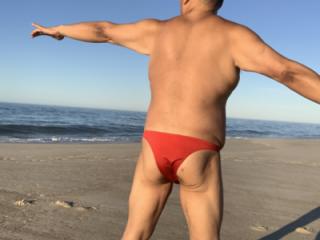 Morning Bikini shots at the beach on Fire Island. Suck me!!! 7 of 20