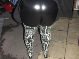 rubber boots @ pvc leggings