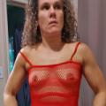 Red Fishnet Nightie