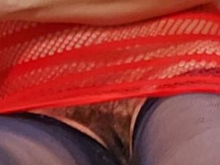 Red Fishnet Nightie part2 7 of 18