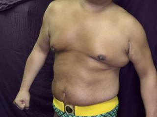 Namor Cosplay. Green scales bikini with yellow belt 1 of 14