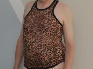 Posing in my new leopard outfit 4 of 9
