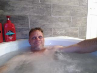 Soaking in tub. 4 of 4