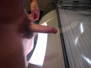 Hard in the tanning bed 5 of 7
