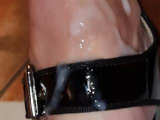 Cum on Queens feet after ruined orgasms