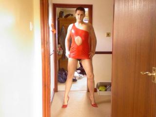 Red PVC Dress 5 of 6