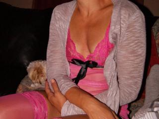 Pink nightie and stockings5 18 of 20