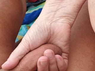 Wife playing in the dunes 2