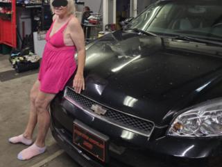 Marie posing after a car show. 5 of 9
