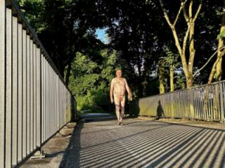 nude on a bridge 1