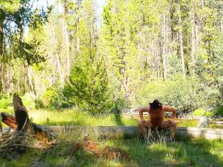 Naked walk at the creek.