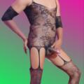 Stockings naked
