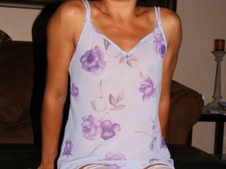 Blue chemise and white stockings 17 of 20