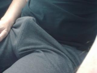 Showing my bulge and cock in the supermarket carpark 1 of 7