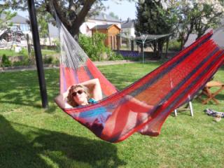 I tan my pussy in the sun in the hammock 1 of 16