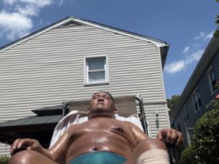 Sunbathing in my backyard 4 of 10