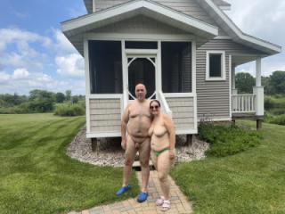 Missy and George Naked at Cottage 2025 1 of 20