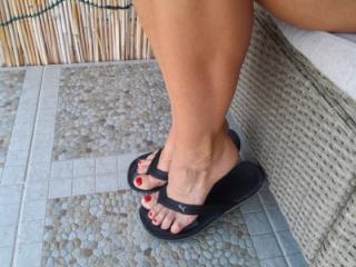 Wife's feet in flipflop 6 of 18