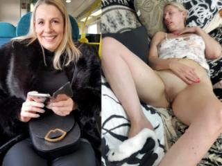 Mature UK Blonde Contrast pics