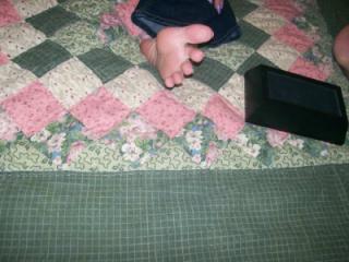 Slut wifes feet in a bulls bed 8 of 12