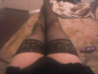 time to play in silky hose.... 1 of 4