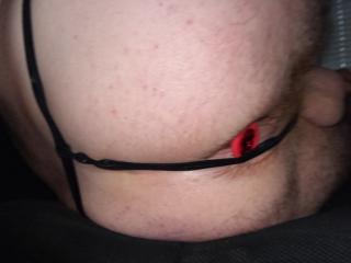 Red and black g string :) 10 of 14